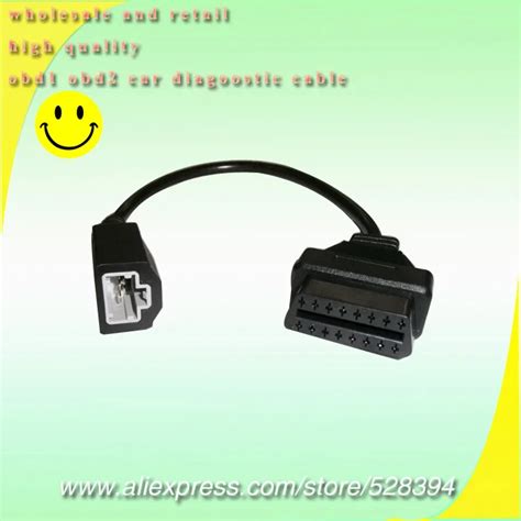 For Honda 3pin To Obd Obd1 Adapter For Honda 3 Pin Male To Obd2 16 Pin Connector 5pcs Cnpam In