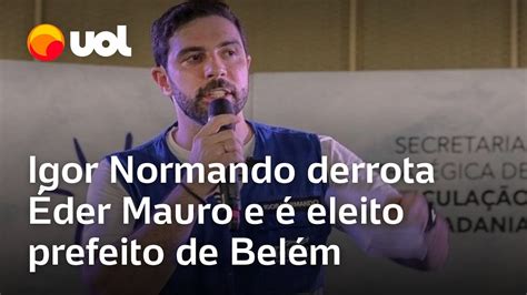 Eleição em Belém Igor Normando derrota Éder Mauro e é eleito prefeito