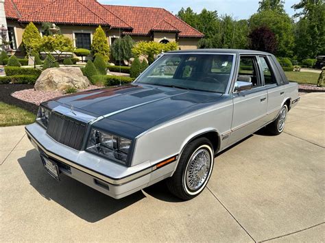 1985 Chrysler Lebaron Sedan Blue Fwd Automatic Classic Chrysler