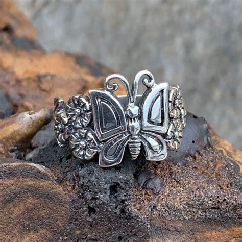 Filigree Sterling Butterfly Ring GLE Good Living Essentials