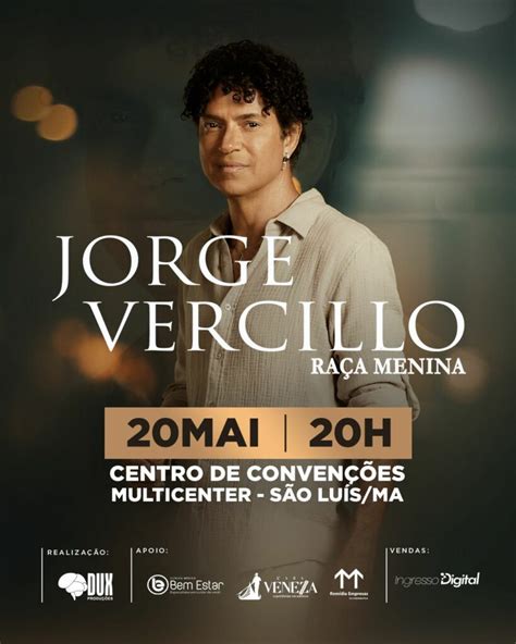 S O Lu S Receber Show Da Nova Turn De Jorge Vercillo Em Maio O