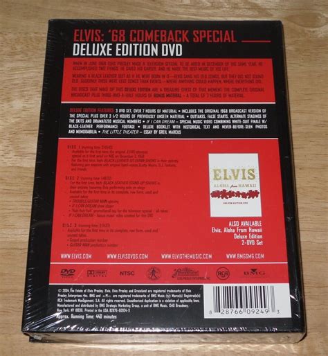 Elvis 68 Comeback Special Deluxe Edition 3 Dvd Set New Sealed Smoke Free Home Ebay