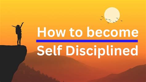 How To Become Self Disciplined Self Discipline Short Courses