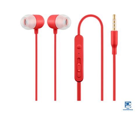 Купить Наушники-капельки с микрофоном Acme HE 21R (4770070880982) Red в ...