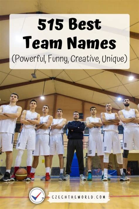 515 Best Team Names Your Group Will Absolutely Love