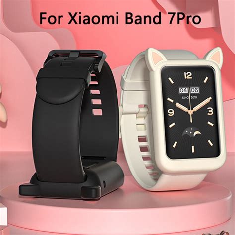 สายนาฬิกาข้อมือ ซิลิโคน กีฬา สําหรับ Xiaomi Mi Band 7pro เคสป้องกัน หู