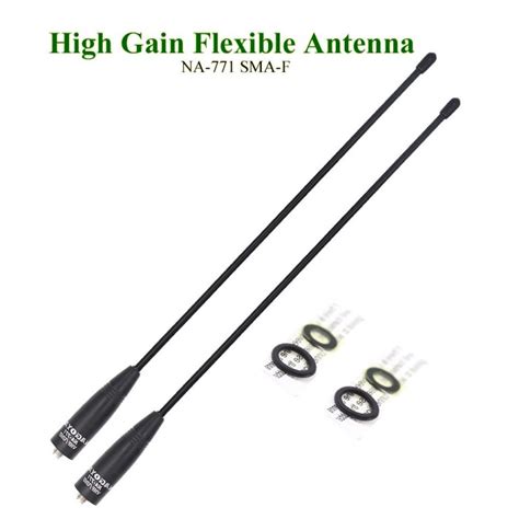 2PCS Nagoya High Gain Flexible Antenna NA 771 SMA Female Fit For Two