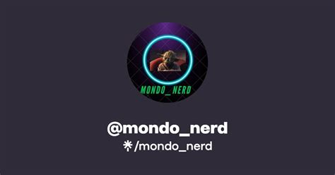 Mondo Nerd Instagram TikTok Twitch Linktree