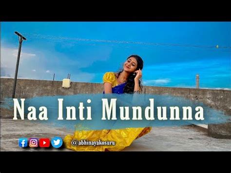 Naa Inti Mundunna Gentleman Cover Dance By Abhinaya YouTube