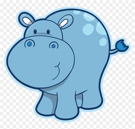 Hippo Clipart Transparent Background - Cute Hippo Clipart - Free ...