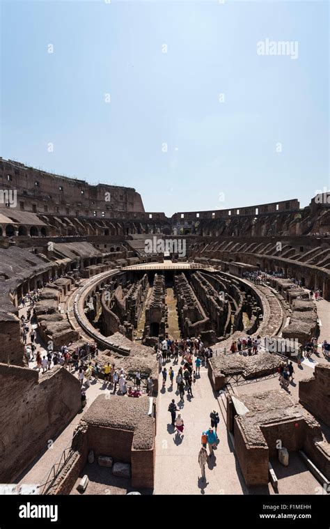 Rome. Italy. Inside the Roman Colosseum Stock Photo - Alamy