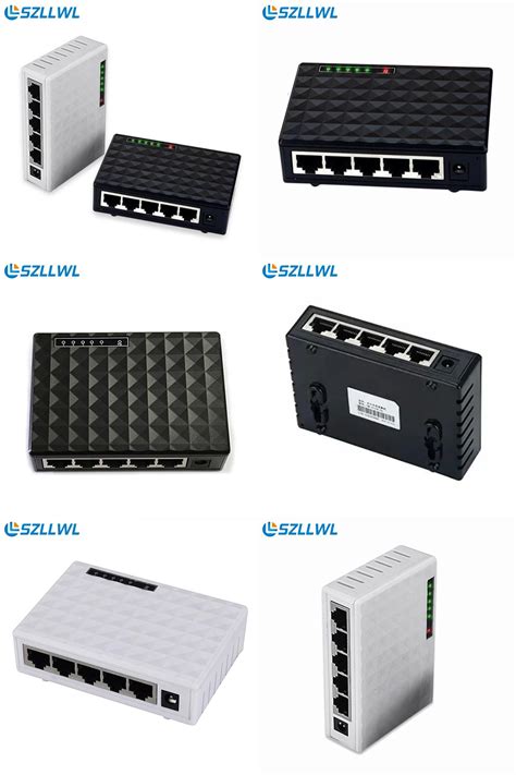 [Visit to Buy] High Quality 5 Ports 10/100Mbps Base Ethernet Network ...