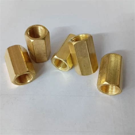 M Golden Hexagonal Brass Hex Nut For Hardware Fitting Inner