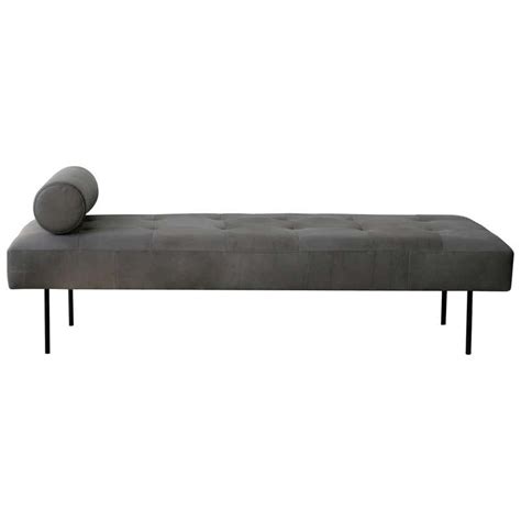 Contemporary Modern Leather Bench At 1stdibs Leather Bench Cushion