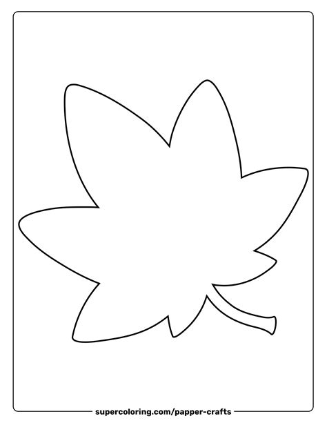 Maple Leaf Template Free Printable Papercraft Templates