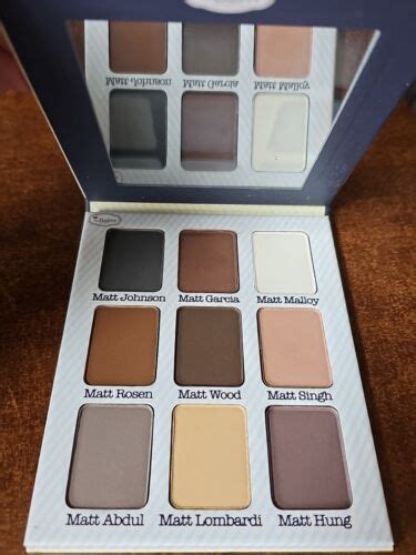 The Balm Meet Matte Nude Eyeshadow Palette Large Shadows Mirror Nib