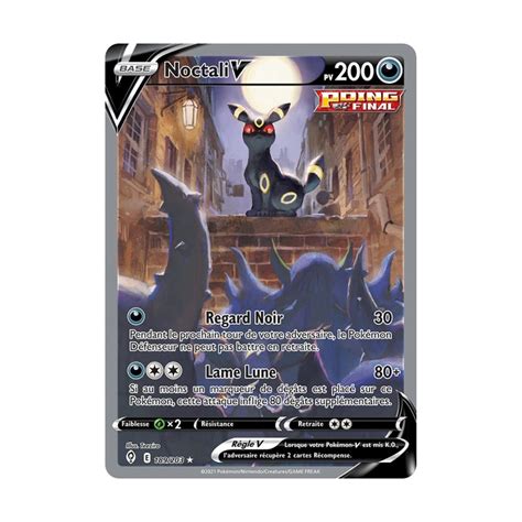 Noctali V EB07 189 203 Évolution Céleste SWSH07 Carte Pokémon à l