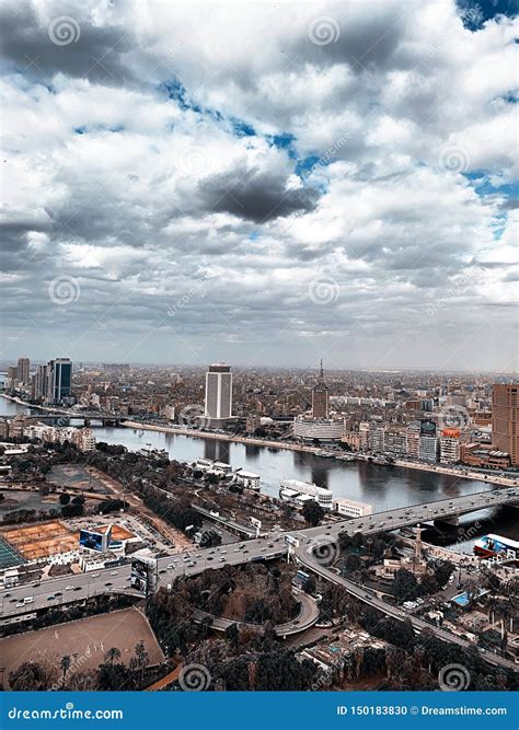 A Real Picture of the Highest Tower of Cairo Editorial Image - Image of