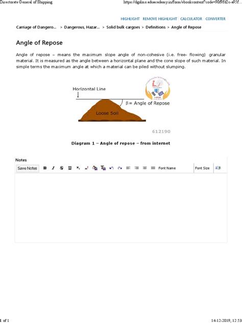 Angle of Repose | PDF