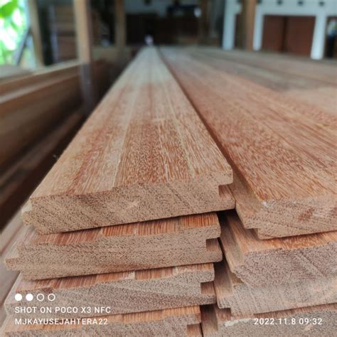 Jual Plafon Kayu Lantai Kayu Dinding Lambersering Kayu Bengkirai X