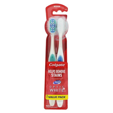 Colgate 360 Optic White Toothbrush - Shop Toothbrushes at H-E-B