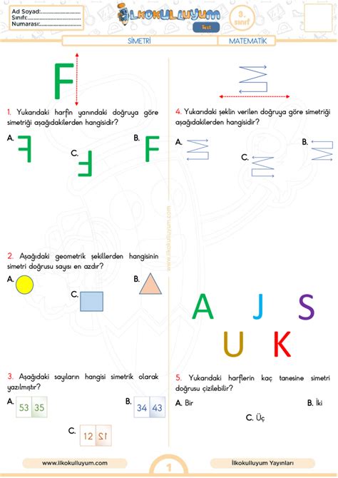 3 Sınıf Matematik Geometride Temel Kavramlar Dosyaları