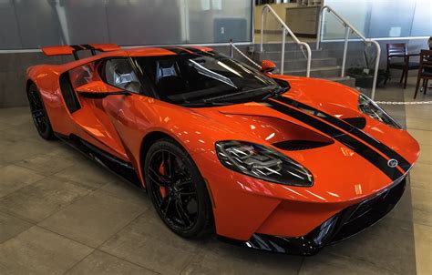 Wallpaper Orange Ford Gt Sports Car 2020 Ford Gt Images For Desktop