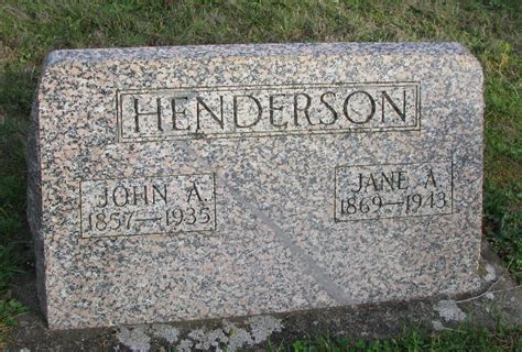 John Alexander Henderson 1857 1935 Memorial Find A Grave