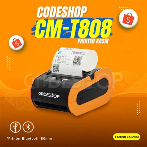 Jual Codeshop Cmt Printer Thermal Desktop Cetak Label Kertas