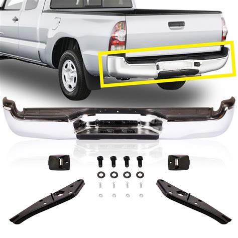 Tomoka Replacement Parts Rear Step Bumper Assembly Chrome Steel