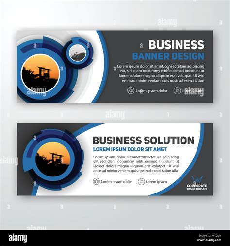 Modern Corporate Banner Background Design For Letterhead Document