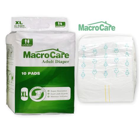 Macrocare Abdl Diaper Ultra Thick Adult Incontinent Diapers For Adults