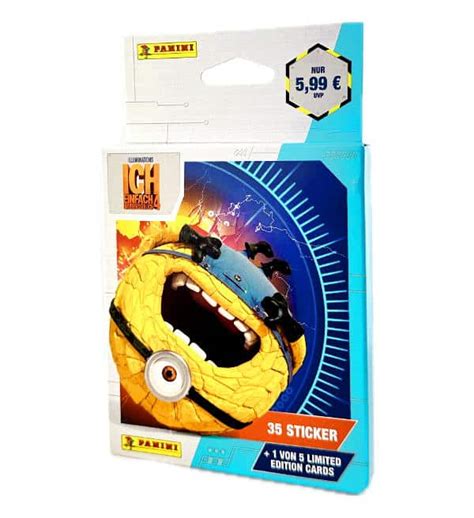 Panini Despicable Me 4 Stickers Eco Blister With 7 Packets 1 Le