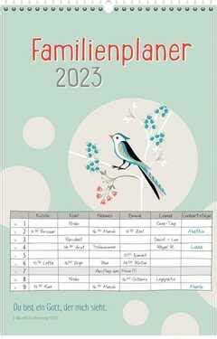 Familienplaner 2023 Sendbuch De