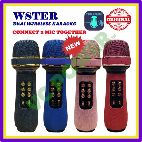 Original Wster Mic WS898 Karaoke Portable Bluetooth Wireless