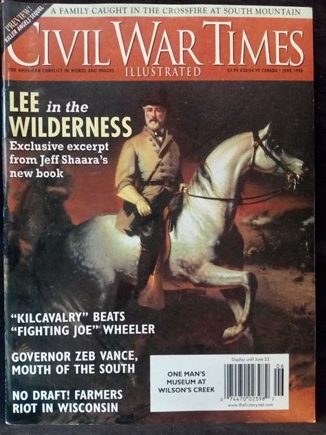 Civil War Times Illustrated Magazine June 1998 Ebay