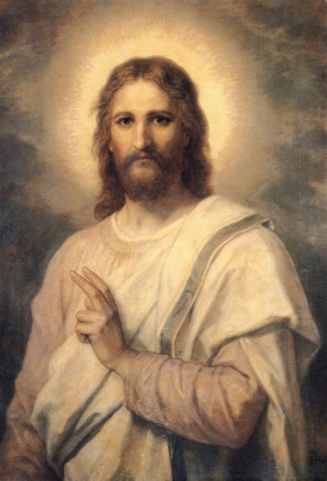 Heinrich Hofmann Jesus Christ 1884 Canvas Print Wall Art Hofmann Poster