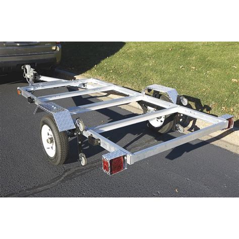 Free Shipping — Ultra Tow 4ft X 8ft Folding Aluminum Utility Trailer Kit — 1170 Lb Load