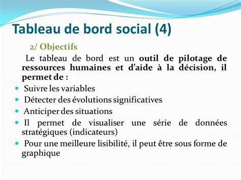 Bilan Social Et Tableaux De Bord Des Outils De Pilotage Au Service Des