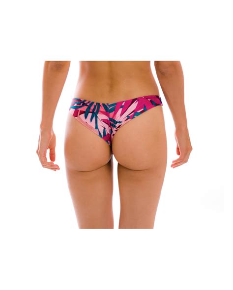 Braga De Bikini Brasile O De Color Rosa Y Azul Fijado Fruncido En La