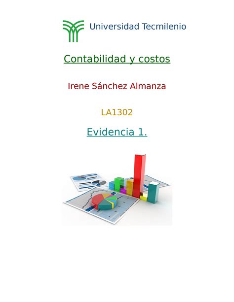 Evidencia Contabilidad Y Costos Universidad Tecmilenio