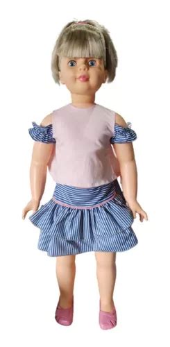 Boneca Amiguinha Estrela Vestido Grande Infantil 80cm Parcelamento