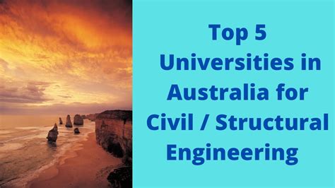 Top Best Universities In Australia To Study Civil Structural