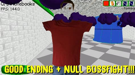 NULL BOSSFIGHT New Baldi S Basics Plus Remastered Beta 5 Good