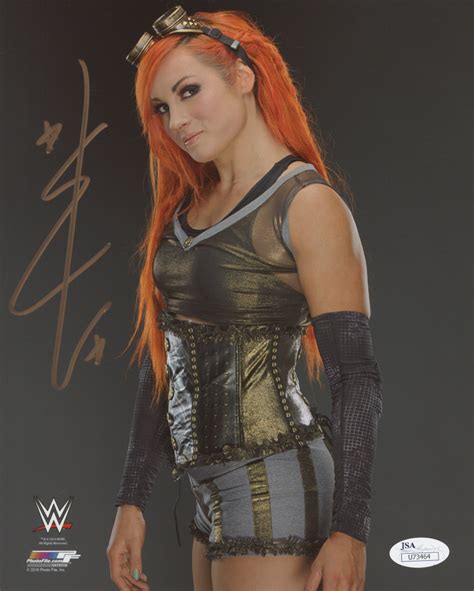 Becky Lynch Signed WWE 8x10 Photo JSA COA Pristine Auction