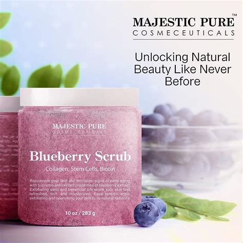 MAJESTIC PURE Exfoliante corporal de arándanos con colágeno células