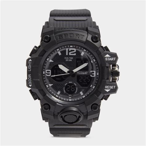 Redbat Black Rubber Sports Watch