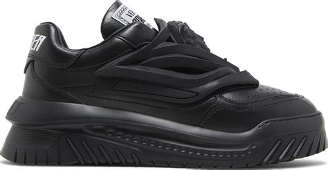 Buy Versace Odissea Caged Rubber Medusa Sneaker Triple Black