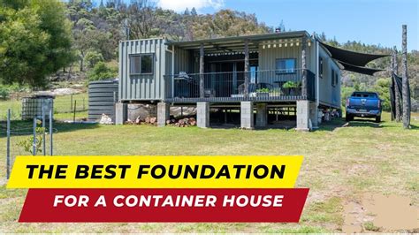 Best Foundation For Shipping Container House Youtube