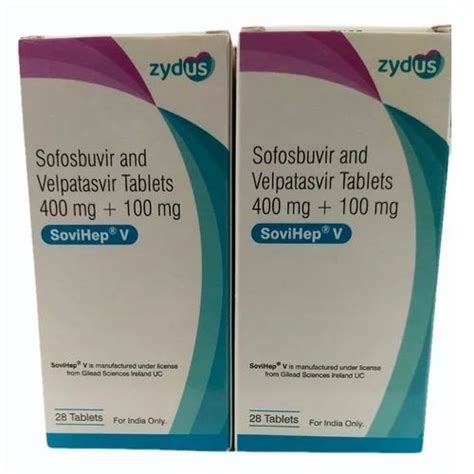 Sovihep Sofosbuvir Velpatasvir Tablets Mg Mg At Rs Box